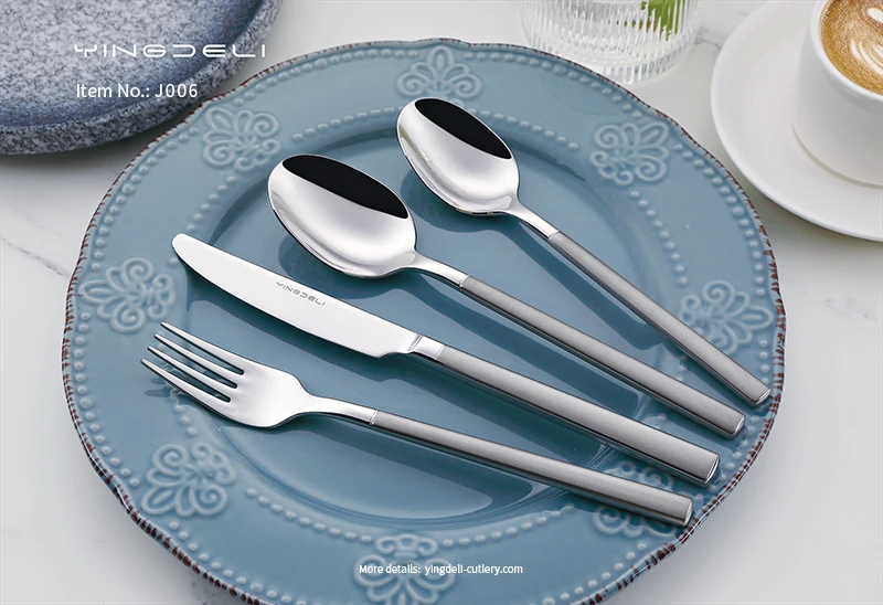 j006 classic cutlery sets supplier stainless steel spoons forks knife
