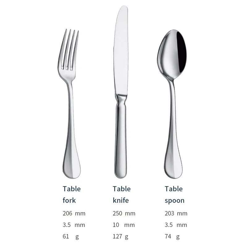 j006 classic cutlery sets supplier stainless steel spoons forks knife (复制)