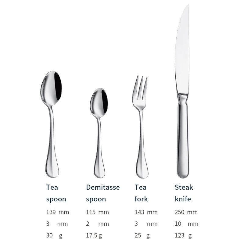 j006 classic cutlery sets supplier stainless steel spoons forks knife (复制)