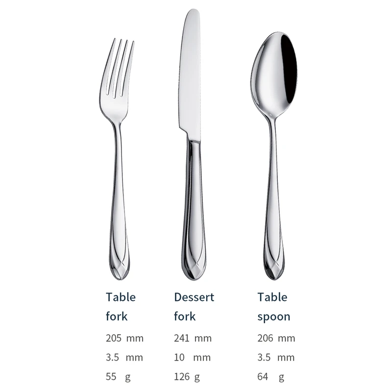 j012 classic silverware supplier stainless steel spoons forks knife