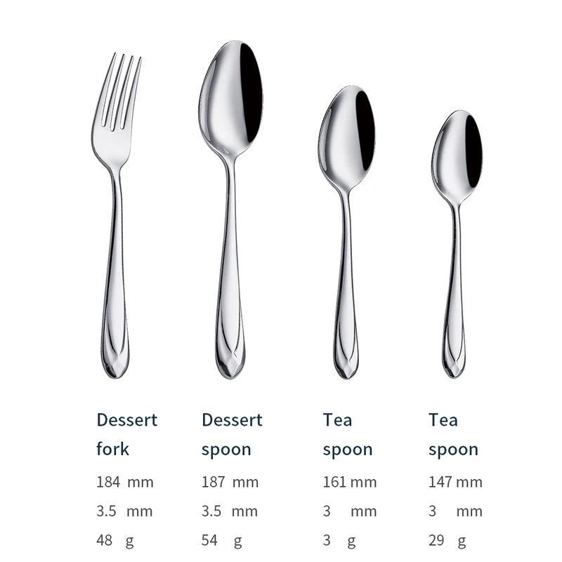 j012 classic silverware supplier stainless steel spoons forks knife