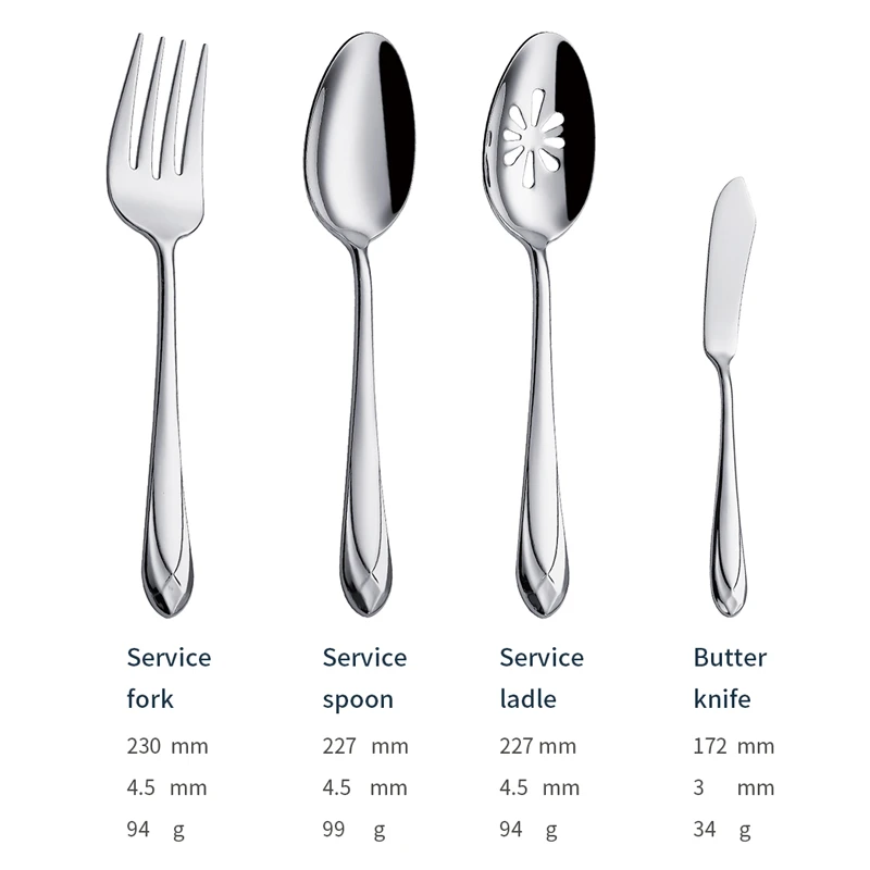 j012 classic silverware supplier stainless steel spoons forks knife
