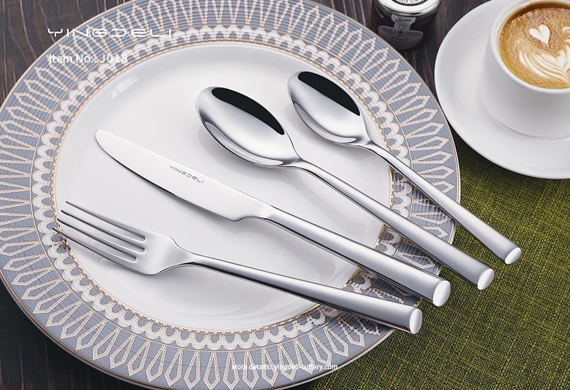 j018 wholesale classic flatware stainless steel spoons forks knife