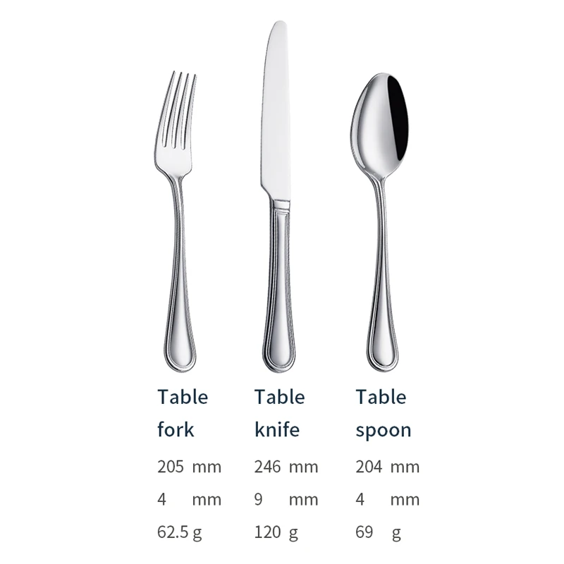 j021 classic flatware bulk stainless steel spoons forks knife supplier