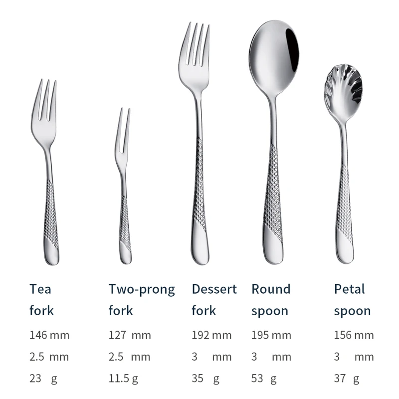 j022 wholesale classic silverware sets for export