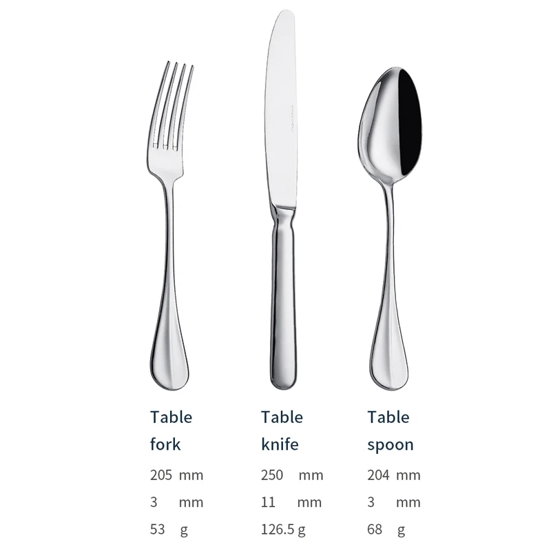 j026 factory wholesale classic silverware for hotels