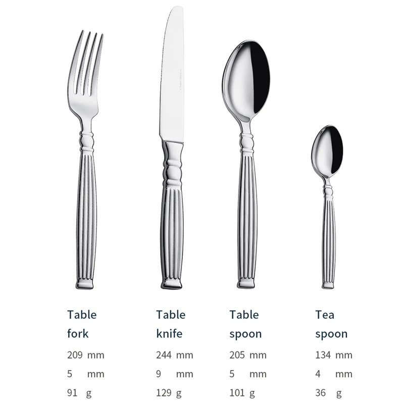 s011 büyük siparişler için fabrika toptan lüks çatal bıçak takımı