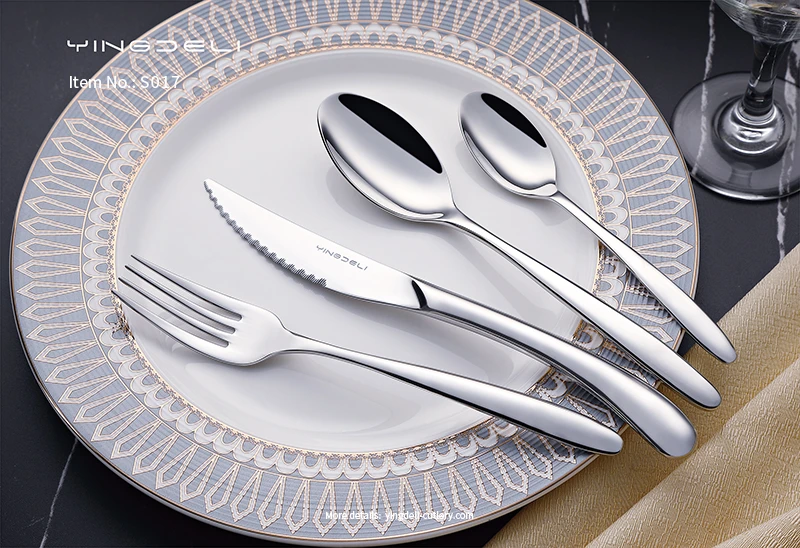 s017 factory direct luxurious tableware sets for b2b buyers