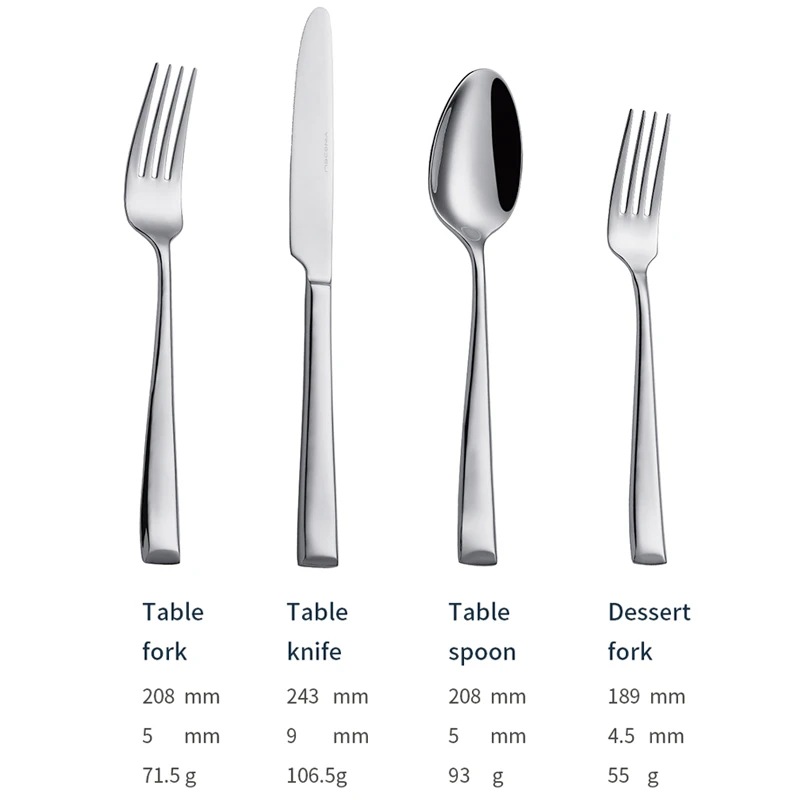 x004 customized modern tableware stainless steel spoons forks knife