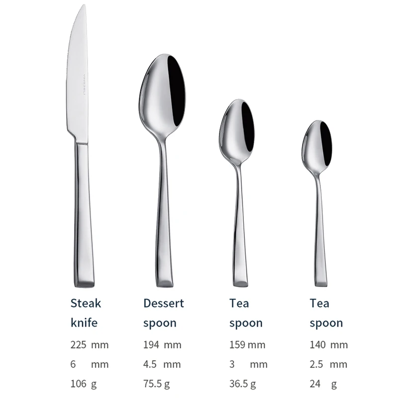 x004 customized modern tableware stainless steel spoons forks knife