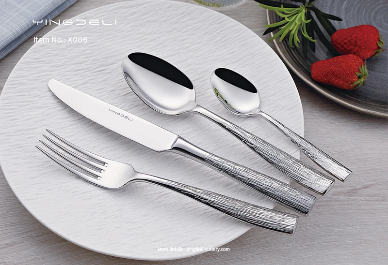 x006 modern cutlery sets supplier stainless steel spoons forks knife