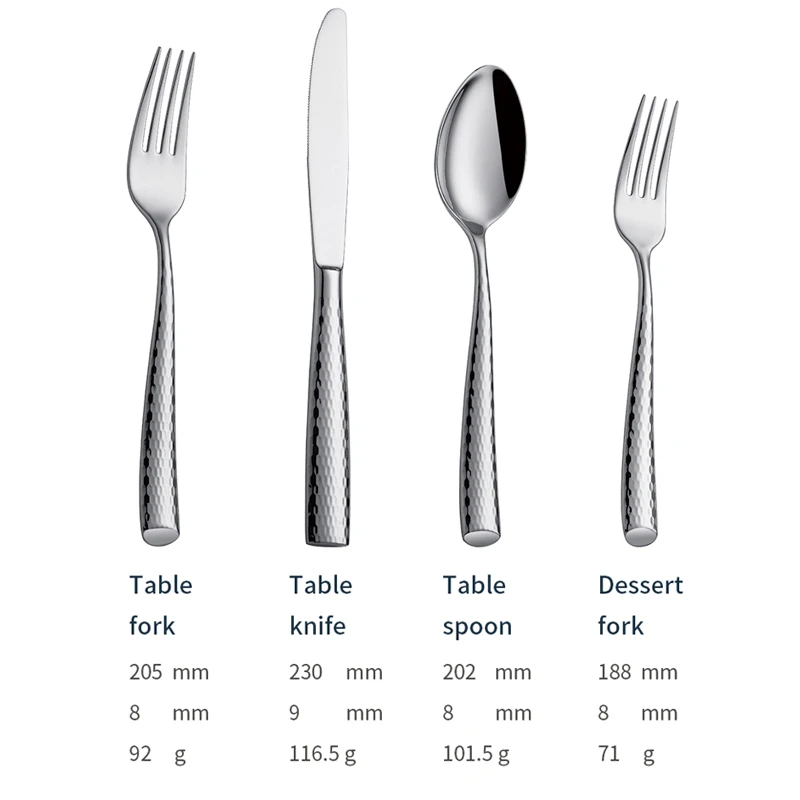 x007 wholesale modern silverware for catering & events