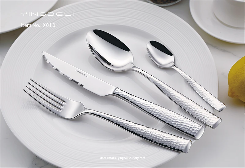 x010 customized modern flatware stainless steel spoons forks knife