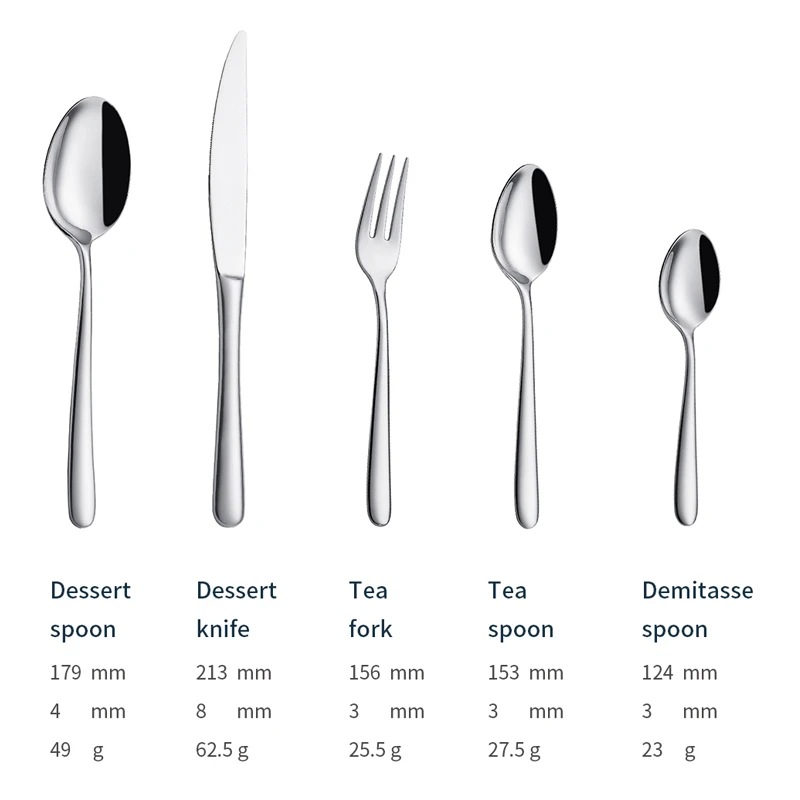 x012 modern silverware supplier stainless steel spoons forks knife