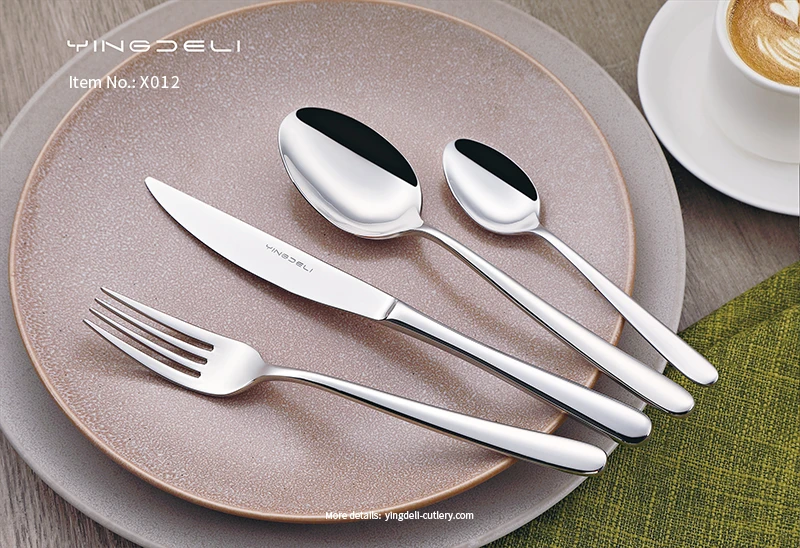 x012 Modern Silverware Supplier Stainless Steel Spoons Forks Knife