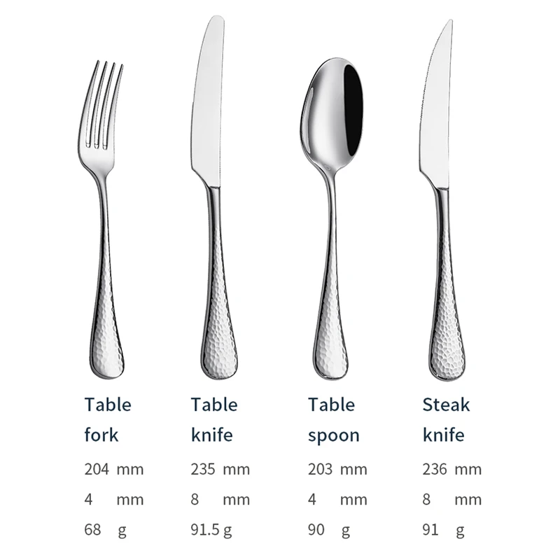 x016 bulk modern silverware stainless steel spoons forks knife