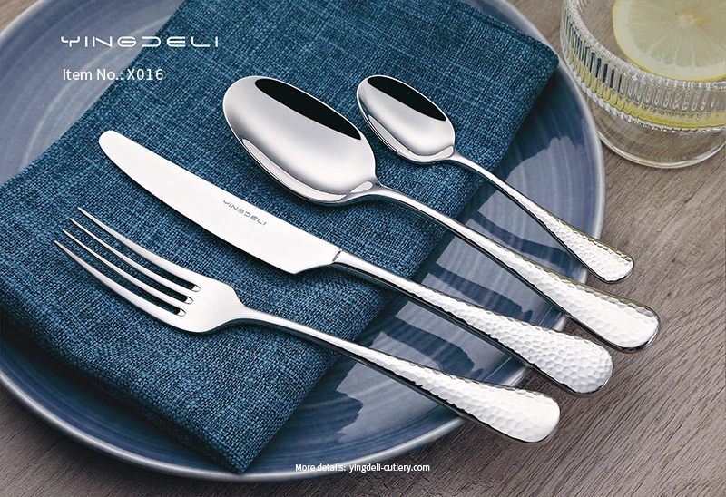 x016 bulk modern silverware stainless steel spoons forks knife