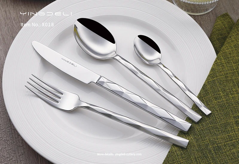 x018 wholesale modern flatware stainless steel spoons forks knife