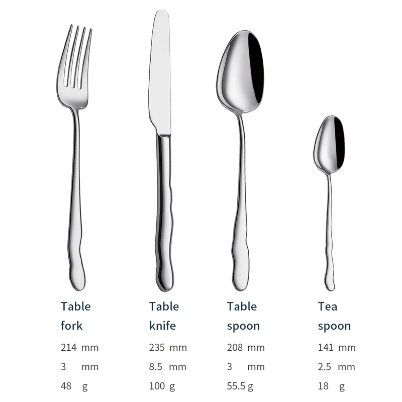 x019 customized modern cutlery for commercial use