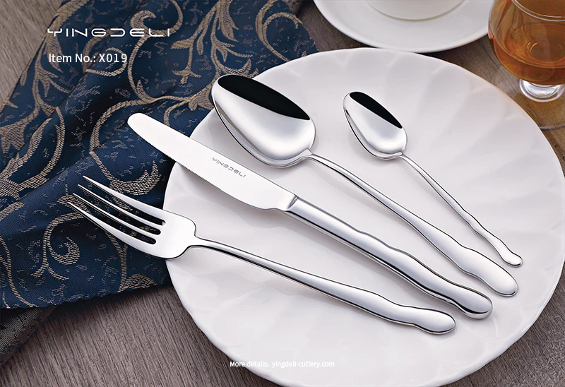 x019 customized modern cutlery for commercial use