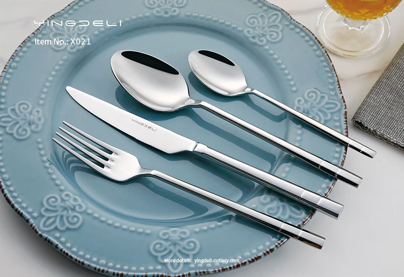 x021 modern flatware bulk stainless steel spoons forks knife supplier