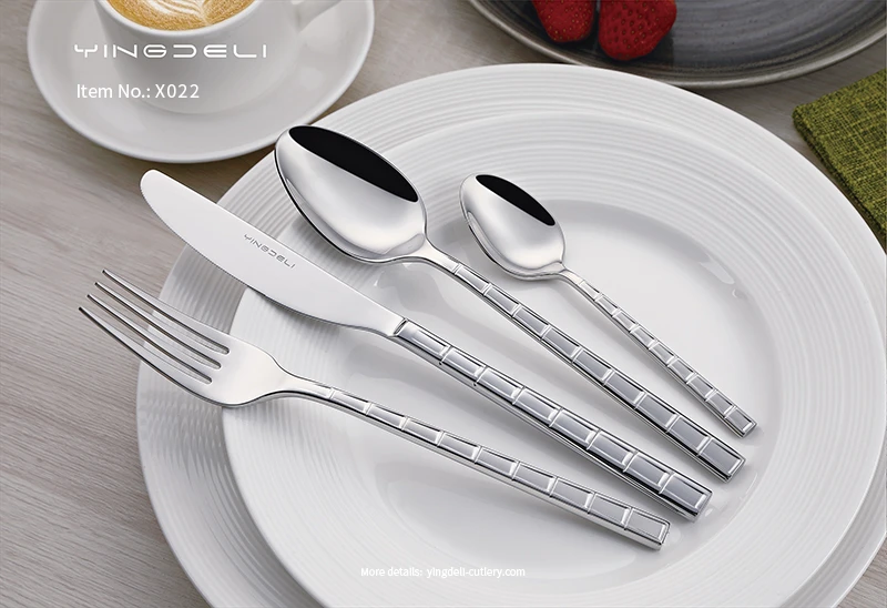 x022 wholesale modern silverware sets for export