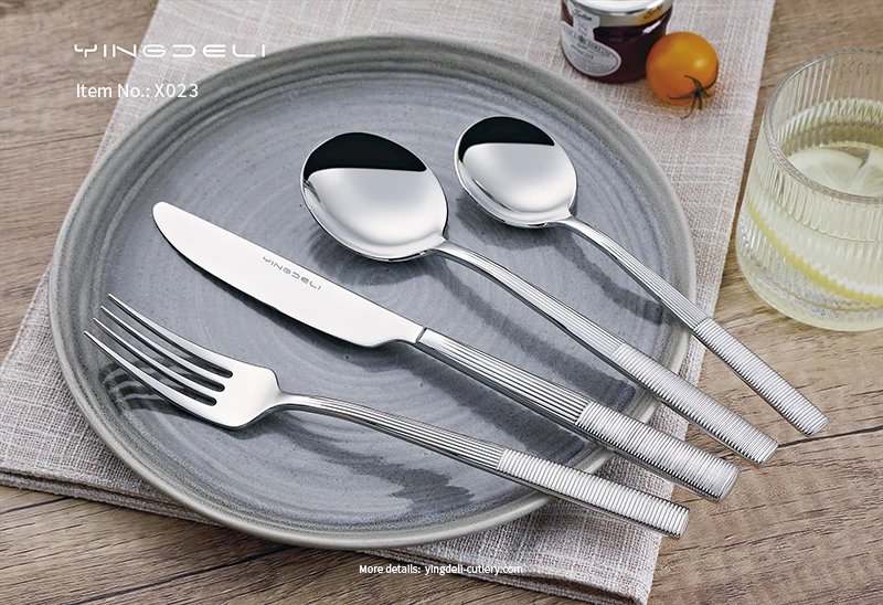 x023 modern cutlery manufacturer stainless steel spoons forks knife