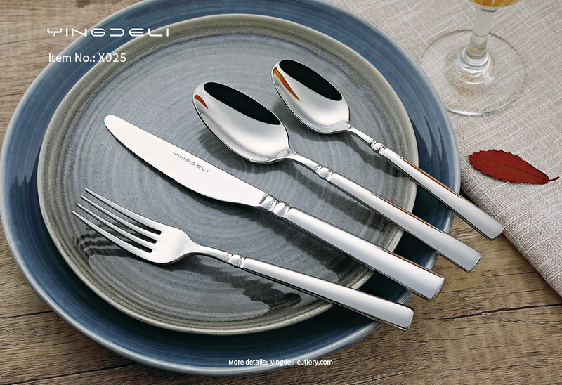 x025 bulk modern tableware stainless steel spoons forks knife supplier