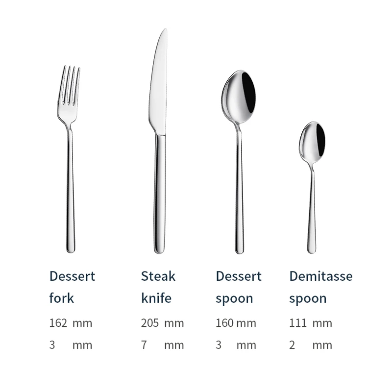 x036 modern flatware supplier stainless steel spoons forks knife bulk