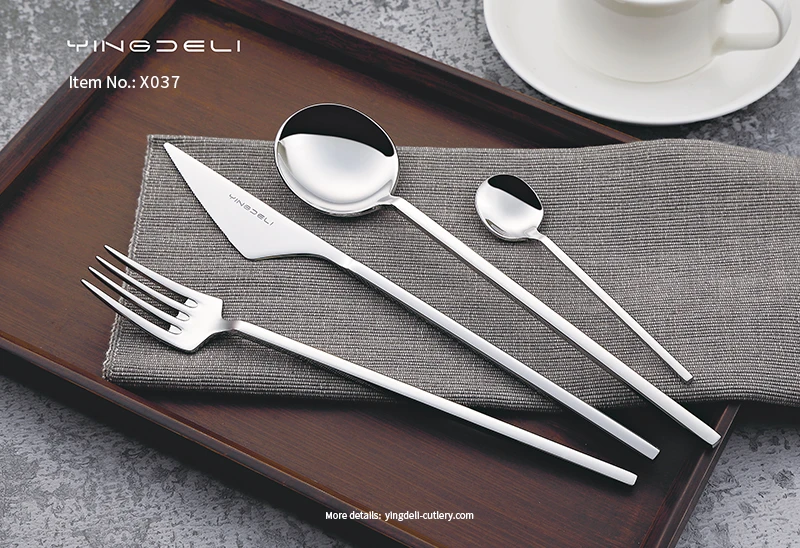 x037 bulk modern stainless steel spoons forks knife set supplier