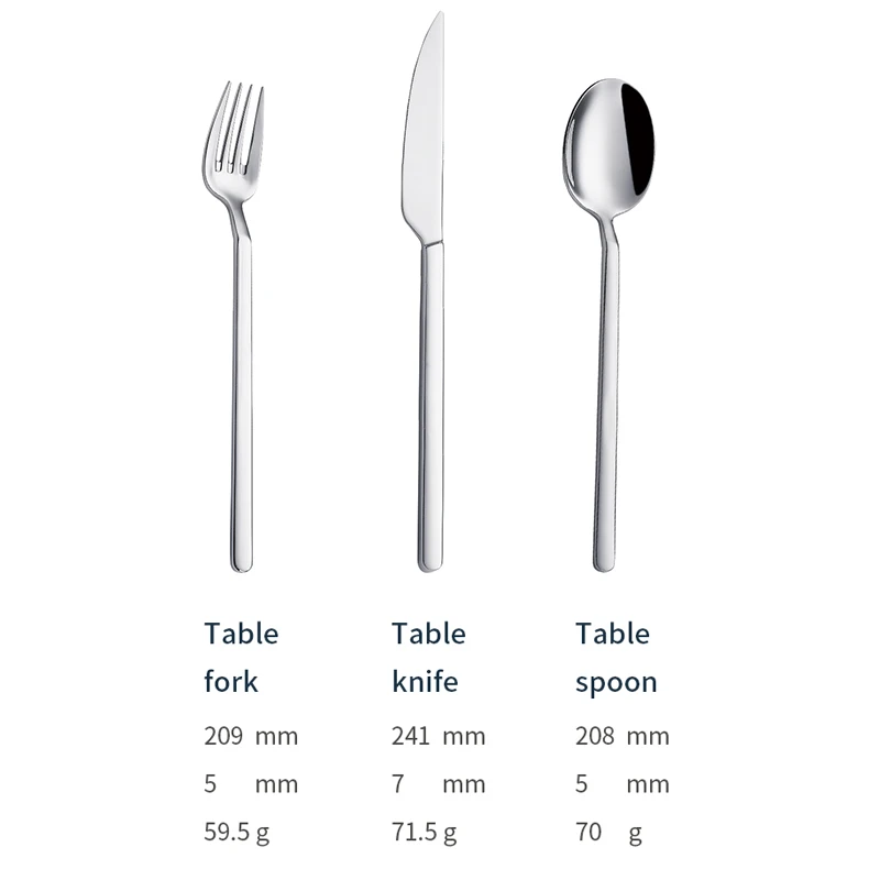 x038 wholesale modern stainless steel spoons forks knife bulk