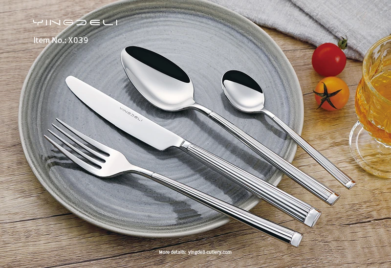 x039 factory modern stainless steel spoons forks knife supply