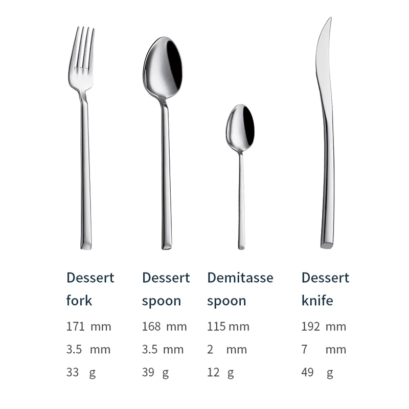 x043 modern çatal bıçak takımı satın al toptan paslanmaz çelik kaşık çatal bıçak seti